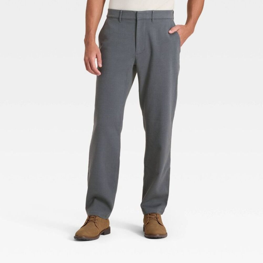 Men's Comfort Wear Trousers - Goodfellow & Co Gray 33x30